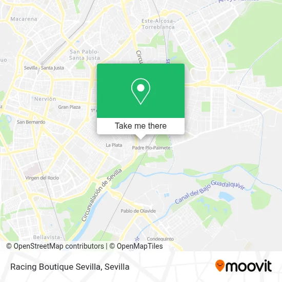 Racing Boutique Sevilla map