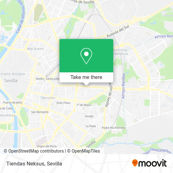 Tiendas Neksus map