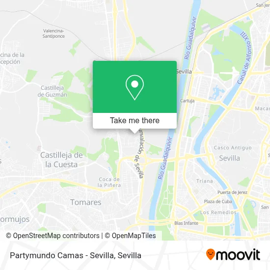 Partymundo Camas - Sevilla map