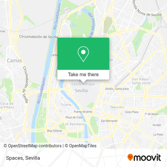 Spaces map