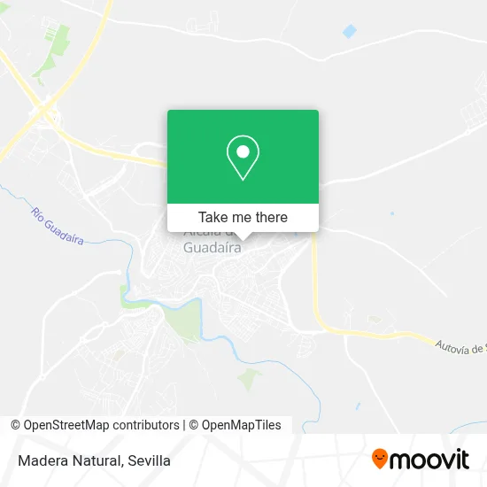 Madera Natural map