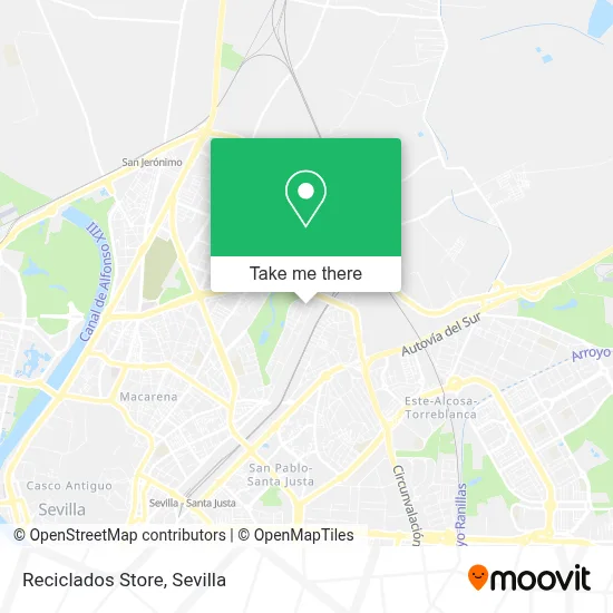 Reciclados Store map