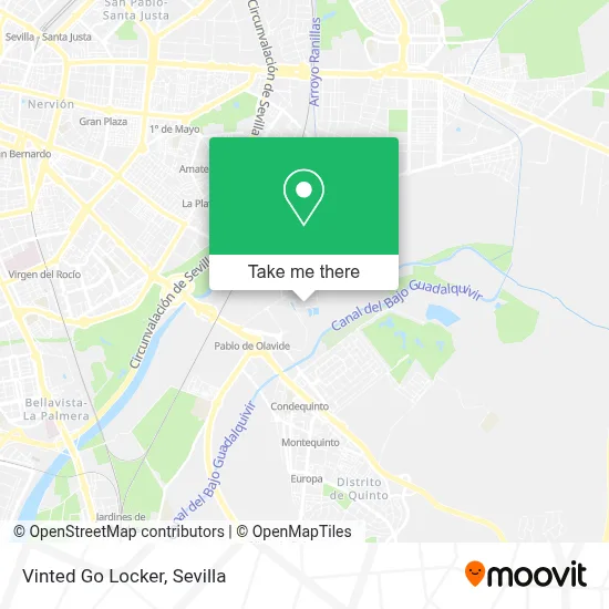 Vinted Go Locker map