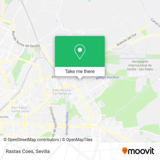 Rastas Coes map