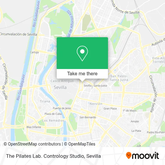 The Pilates Lab. Contrology Studio map