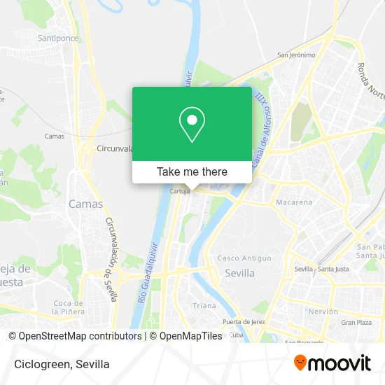 Ciclogreen map