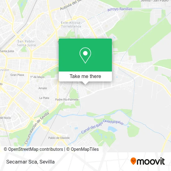 Secamar Sca map