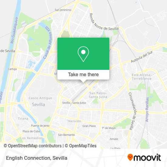 English Connection map