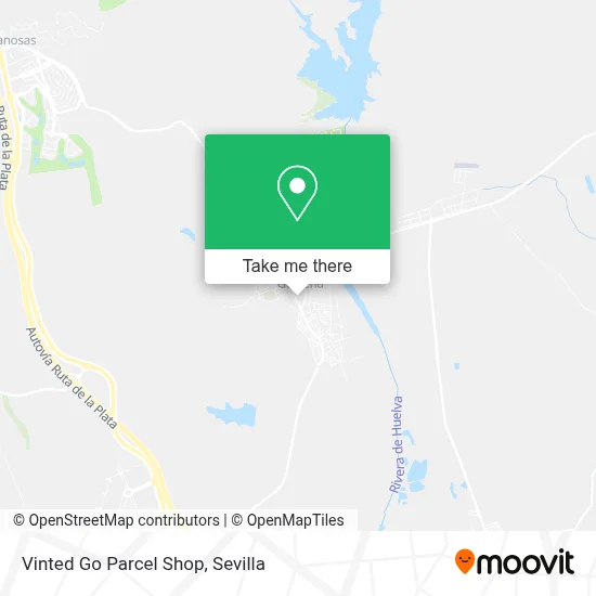 Vinted Go Parcel Shop map