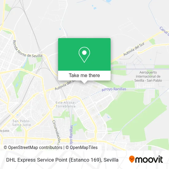DHL Express Service Point (Estanco 169) map