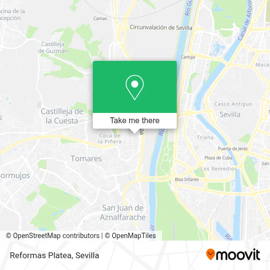Reformas Platea map