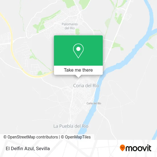 El Delfin Azul map