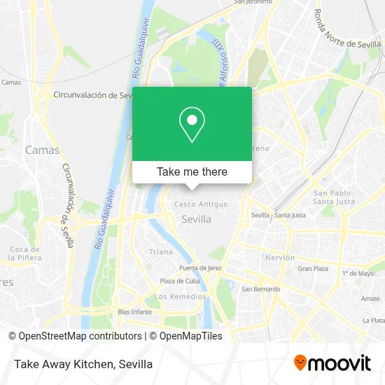 Take Away Kitchen map