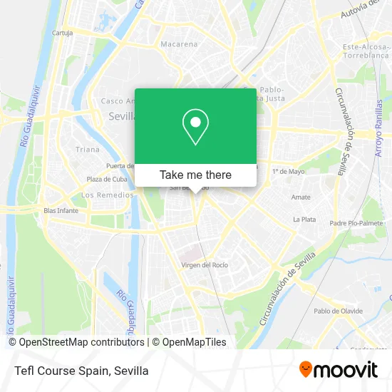 Tefl Course Spain map
