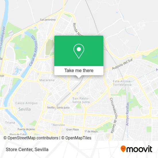 Store Center map