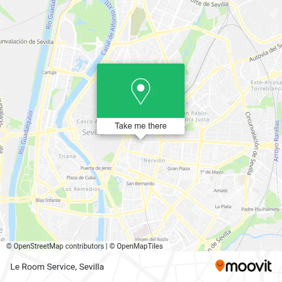 Le Room Service map