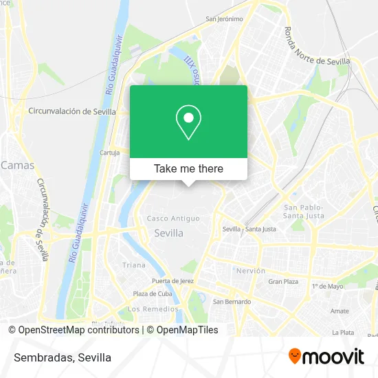 Sembradas map