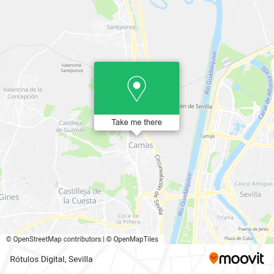 Rótulos Digital map