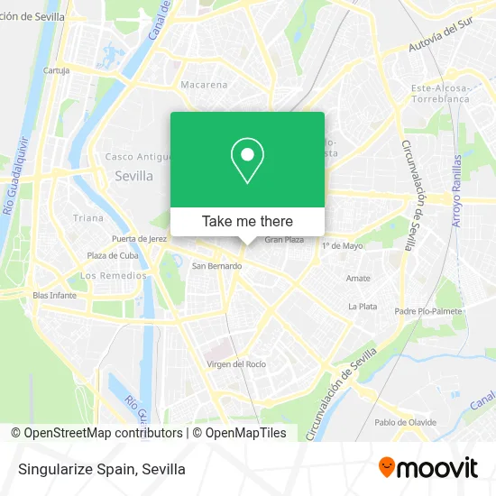 Singularize Spain map