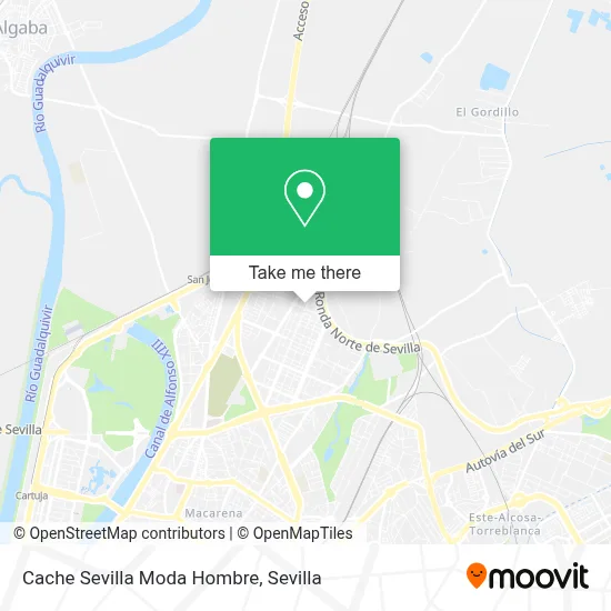 Cache Sevilla Moda Hombre map