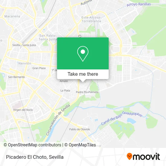 Picadero El Choto map