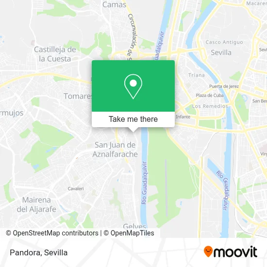 Pandora map