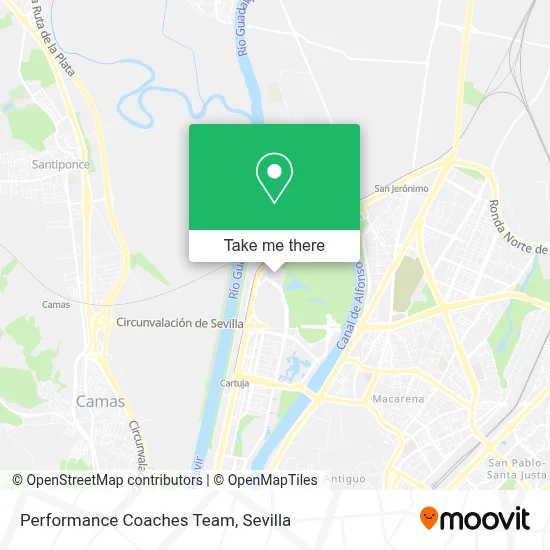 Performance Coaches Team map