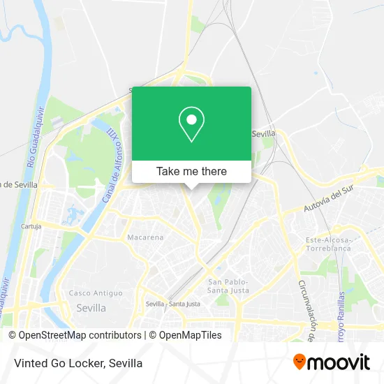 Vinted Go Locker map