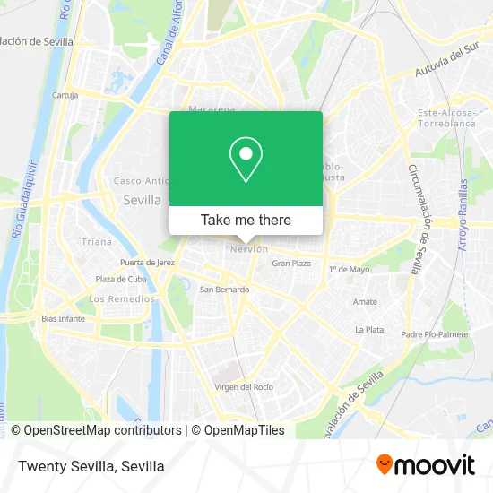 Twenty Sevilla map