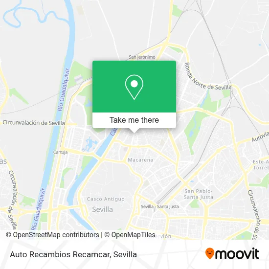 Auto Recambios Recamcar map