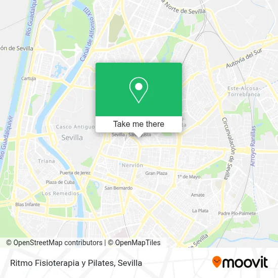 Ritmo Fisioterapia y Pilates map