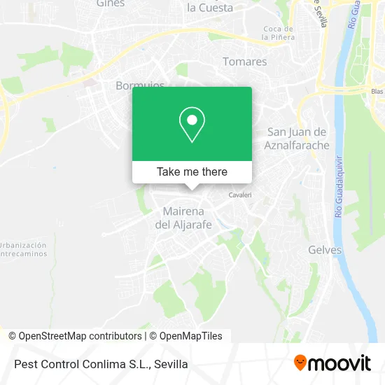 Pest Control Conlima S.L. map
