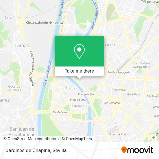 Jardines de Chapina map