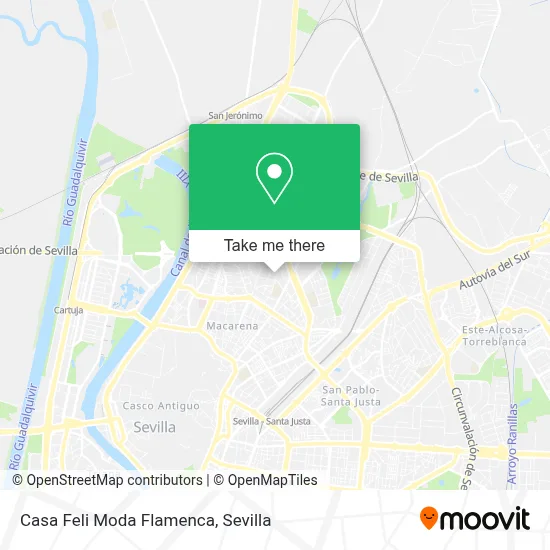 Casa Feli Moda Flamenca map