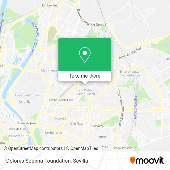 Dolores Sopena Foundation map