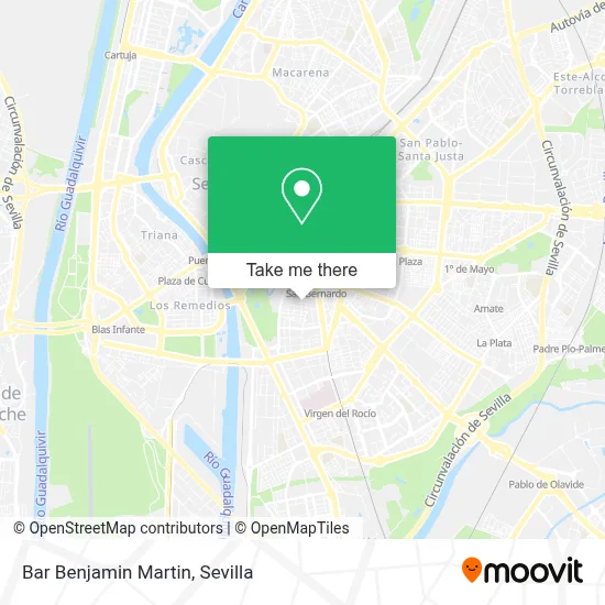 Bar Benjamin Martin map