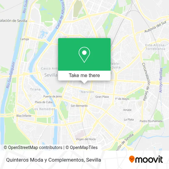 Quinteros Moda y Complementos map