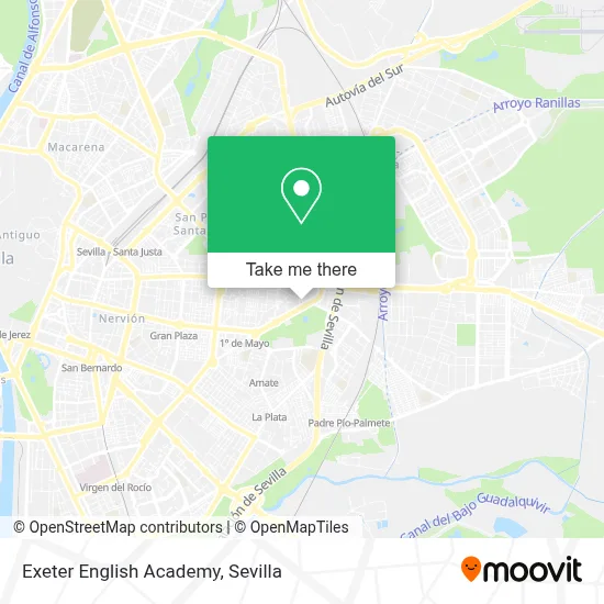 Exeter English Academy map