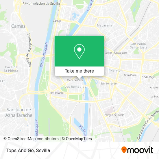 Tops And Go map