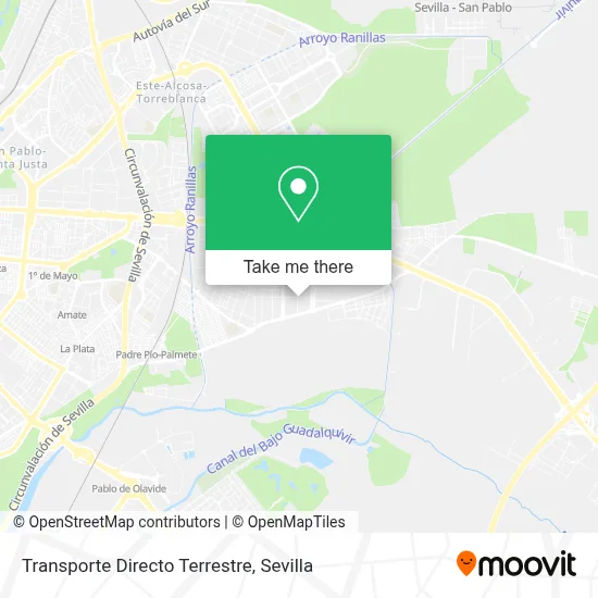 Transporte Directo Terrestre map