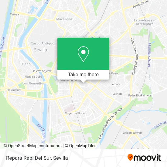 Repara Rapi Del Sur map