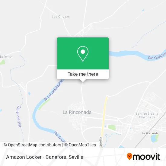 Amazon Locker - Canefora map