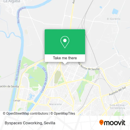 Byspaces Coworking map