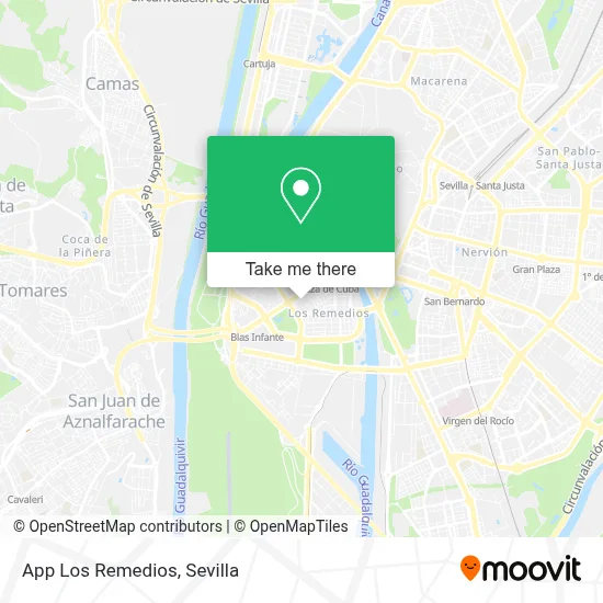 App Los Remedios map