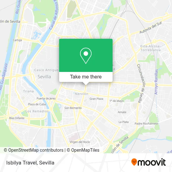 Isbilya Travel map