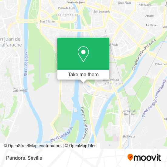 Pandora map