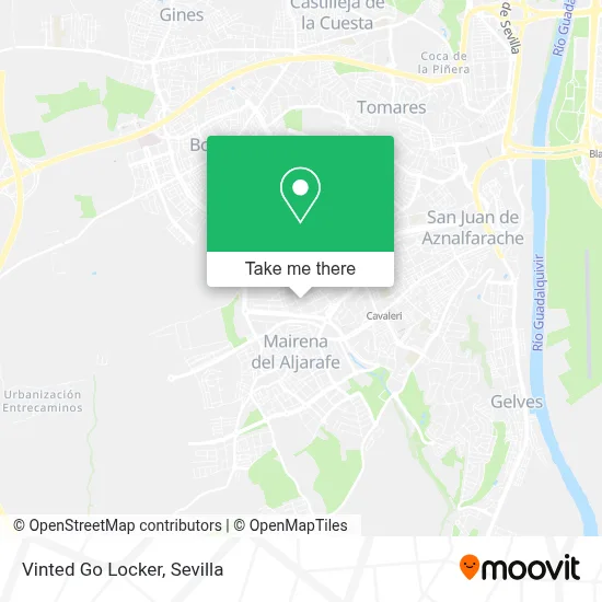 Vinted Go Locker map