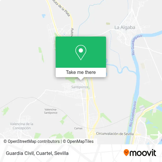 Guardia Civil, Cuartel map