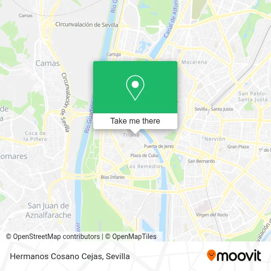 Hermanos Cosano Cejas map