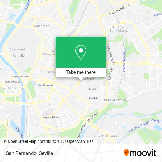 San Fernando map